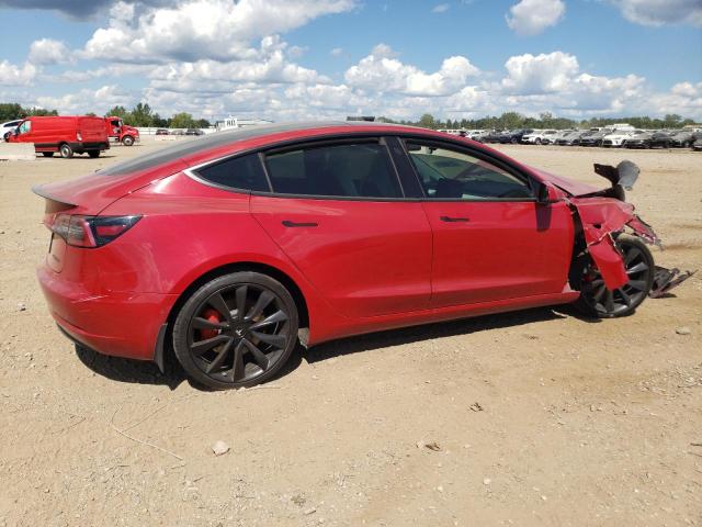 5YJ3E1EB0KF474551 - 2019 TESLA MODEL 3 Красный фото 3