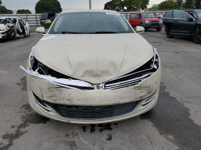 3LN6L2G98GR630291 - 2016 LINCOLN MKZ BEIGE photo 5