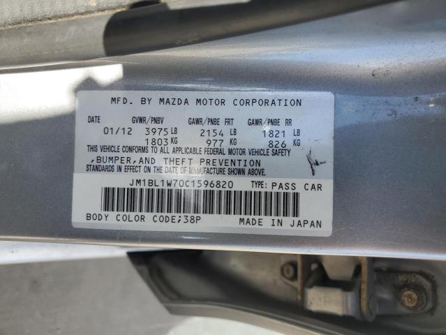 JM1BL1W70C1596820 - 2012 MAZDA 3 I SILVER photo 13