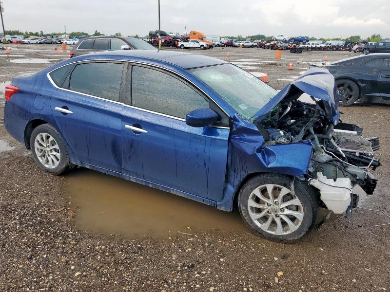 3N1AB7AP9KY212619 - 2019 NISSAN SENTRA S 蓝色 照片 4