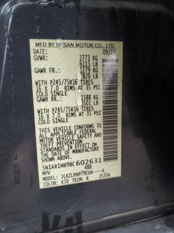 5N1AR1NB9BC602631 - 2011 NISSAN PATHFINDER S GRAY photo 13