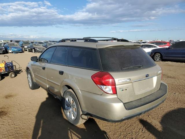 4S4BP60C686355812 - 2008 SUBARU OUTBACK GOLD photo 2