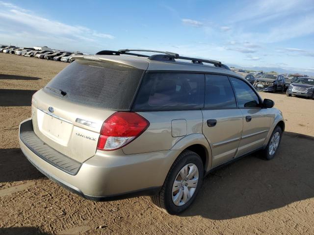 4S4BP60C686355812 - 2008 SUBARU OUTBACK GOLD photo 3