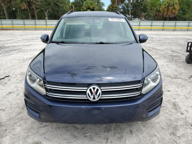 WVGAV7AXXFW597945 - 2015 VOLKSWAGEN TIGUAN S BLUE photo 5