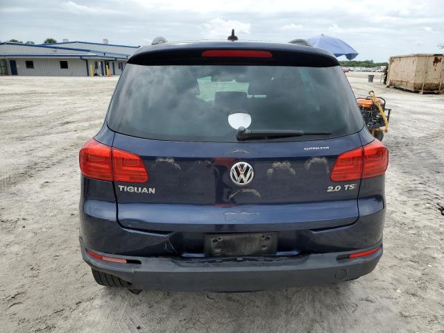 WVGAV7AXXFW597945 - 2015 VOLKSWAGEN TIGUAN S BLUE photo 6