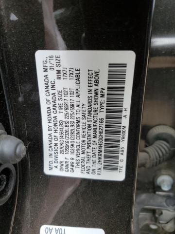 2HKRM4H50GH627166 - 2016 HONDA CR-V EX CHARCOAL photo 13