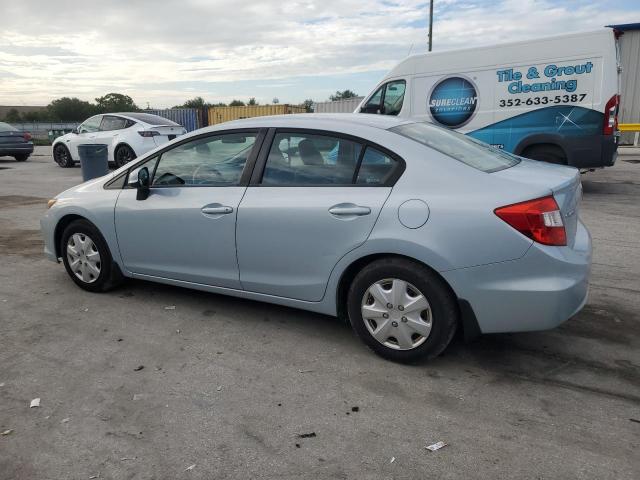 19XFB2F54CE033839 - 2012 HONDA CIVIC LX Көк фото 2