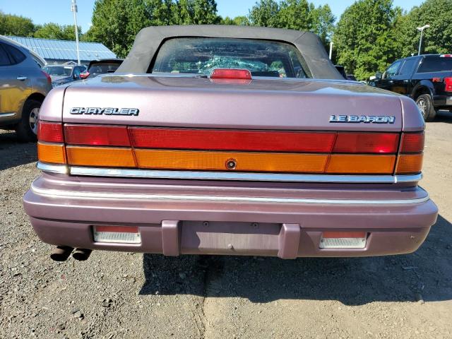 1C3EU4531SF550817 - 1995 CHRYSLER LEBARON GTC PURPLE photo 6