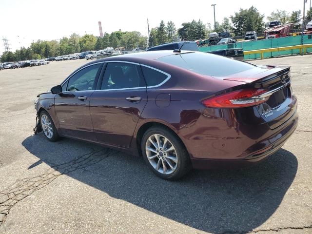 3FA6P0SUXHR149328 - 2017 FORD FUSION TITANIUM PHEV წითელი ფოტო 2