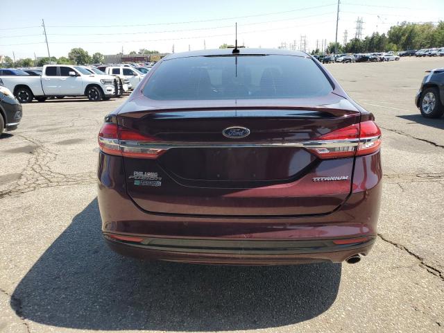 3FA6P0SUXHR149328 - 2017 FORD FUSION TITANIUM PHEV წითელი ფოტო 6