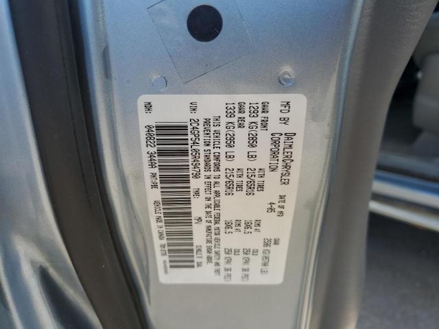 2C4GP54L05R494790 - 2005 CHRYSLER TOWN & COU TOURING Mavi foto 12