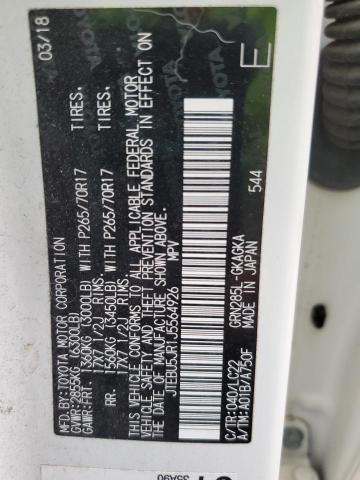 JTEBU5JR1J5564926 - 2018 TOYOTA 4RUNNER SR5/SR5 PREMIUM Ağ foto 14