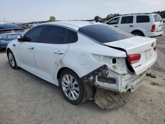 5XXGT4L39GG059642 - 2016 KIA OPTIMA LX WHITE photo 2