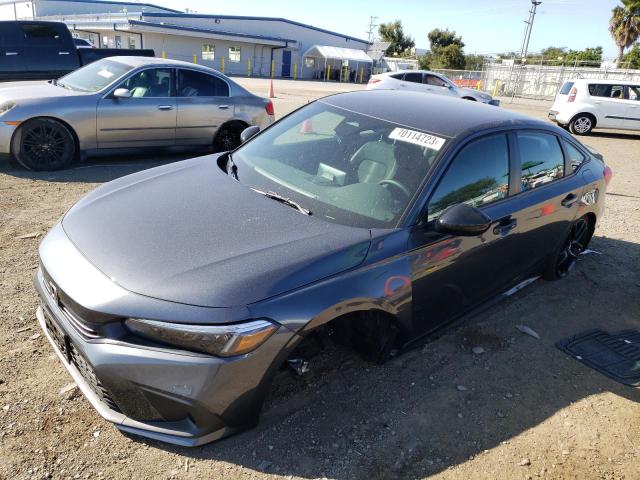 2HGFE2F57PH566996 - 2023 HONDA CIVIC SPORT GRAY photo 1