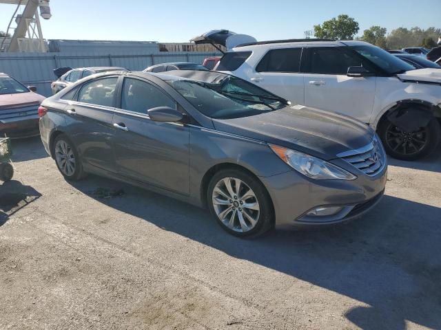5NPEC4AC7CH389904 - 2012 HYUNDAI SONATA SE GRAY photo 4