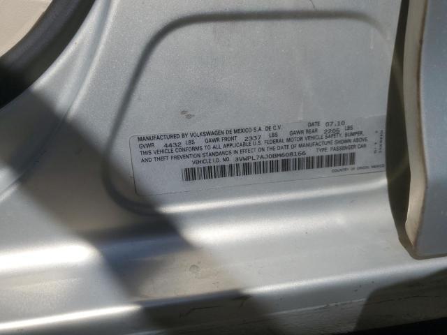 3VWPL7AJ0BM608166 - 2011 VOLKSWAGEN JETTA TDI SILVER photo 12