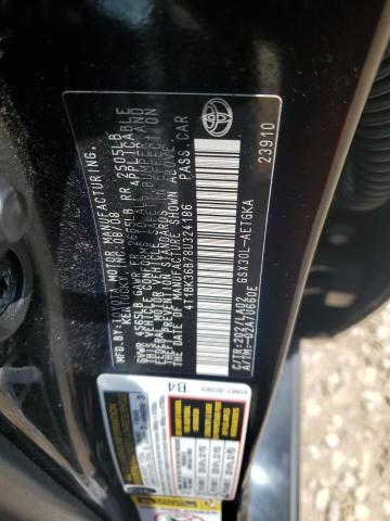 4T1BK36B78U324186 - 2008 TOYOTA AVALON XL 黑色 照片 12