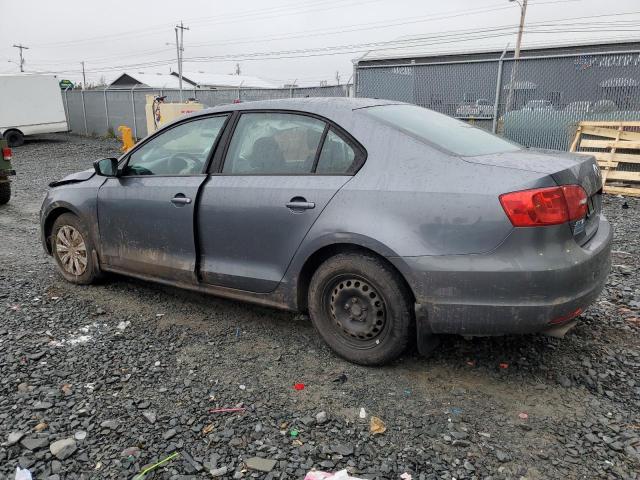 3VW2K7AJ6DM428853 - 2013 VOLKSWAGEN JETTA BASE GRAY photo 2