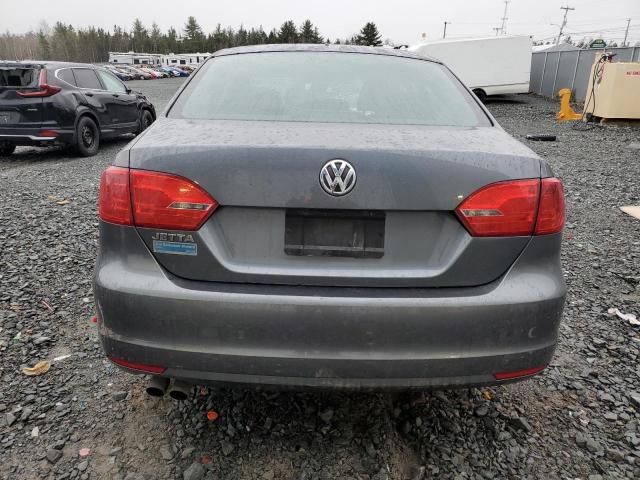 3VW2K7AJ6DM428853 - 2013 VOLKSWAGEN JETTA BASE GRAY photo 6
