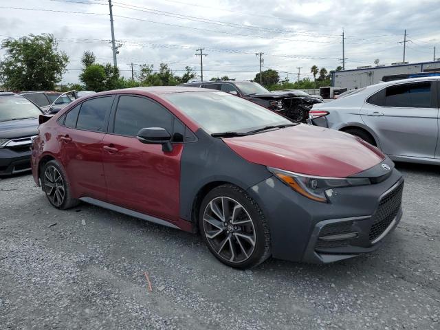 JTDS4MCE1NJ086089 - 2022 TOYOTA COROLLA SE RED photo 4