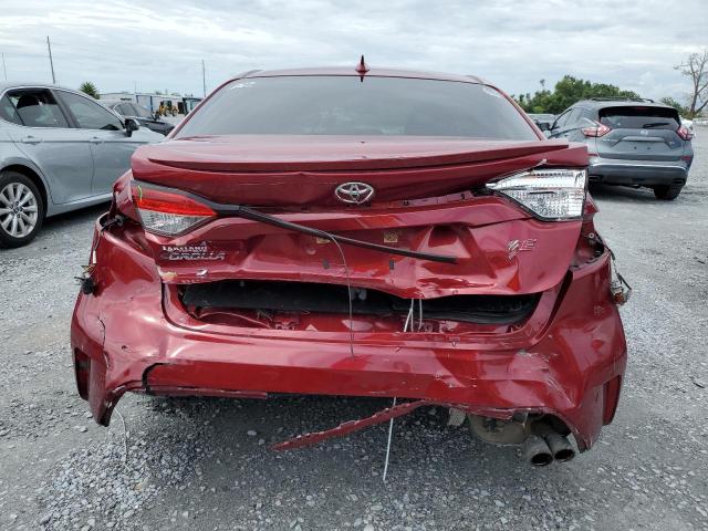 JTDS4MCE1NJ086089 - 2022 TOYOTA COROLLA SE RED photo 6