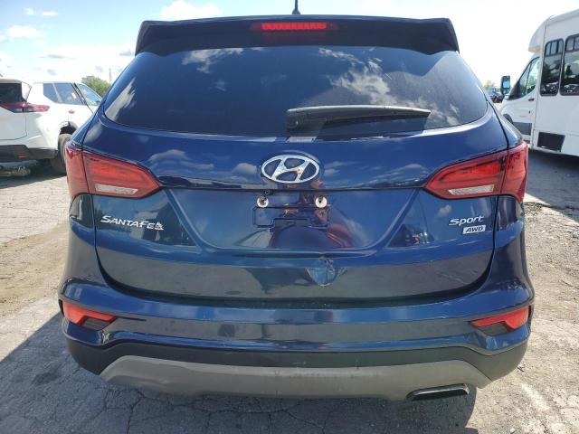 5XYZTDLB8JG546804 - 2018 HYUNDAI SANTA FE SPORT Azul foto 6