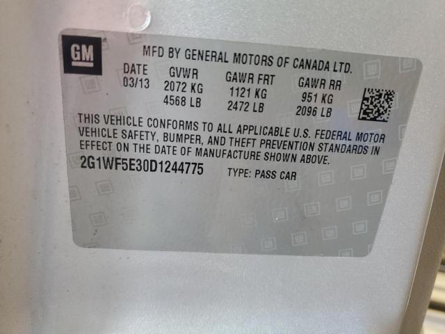 2G1WF5E30D1244775 - 2013 CHEVROLET IMPALA LS Silber Foto 13