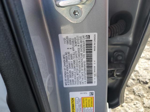 2HGFE2F54NH548193 - 2022 HONDA CIVIC SPORT 银色 照片 12