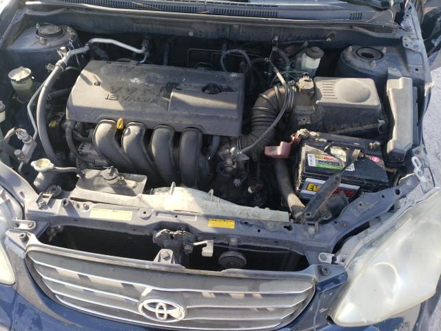 JTDBR32E240052583 - 2004 TOYOTA COROLLA CE BLUE photo 11