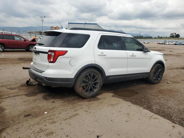 1FM5K7D80KGB07287 - 2019 FORD EXPLORER XLT WHITE photo 3