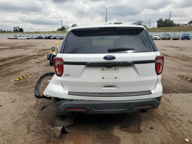 1FM5K7D80KGB07287 - 2019 FORD EXPLORER XLT WHITE photo 6