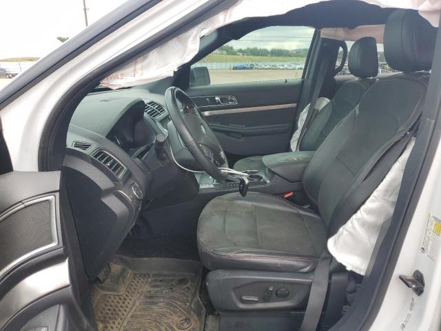 1FM5K7D80KGB07287 - 2019 FORD EXPLORER XLT WHITE photo 7