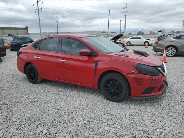 3N1AB7AP8JL630228 - 2018 NISSAN SENTRA S RED photo 4