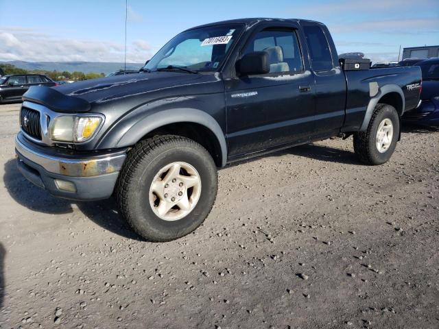 5TEWN72N61Z843635 - 2001 TOYOTA TACOMA XTRACAB BLACK photo 1