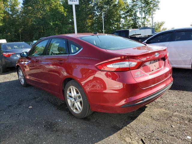 3FA6P0H73FR143160 - 2015 FORD FUSION SE RED photo 2