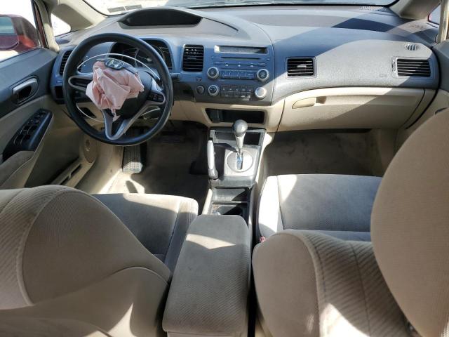 19XFA16599E011633 - 2009 HONDA CIVIC LX RED photo 8