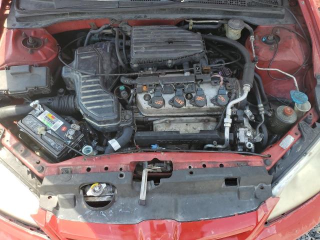 1HGES16355L015933 - 2005 HONDA CIVIC DX VP Rojo foto 11