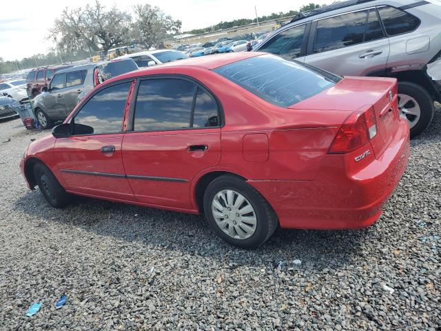 1HGES16355L015933 - 2005 HONDA CIVIC DX VP Rojo foto 2