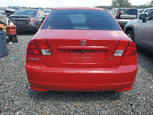 1HGES16355L015933 - 2005 HONDA CIVIC DX VP Rojo foto 6
