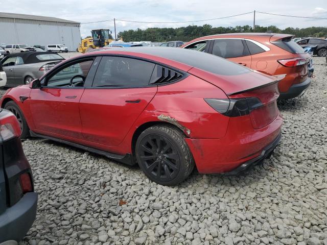 5YJ3E1EA9NF190136 - 2022 TESLA MODEL 3 RED photo 2