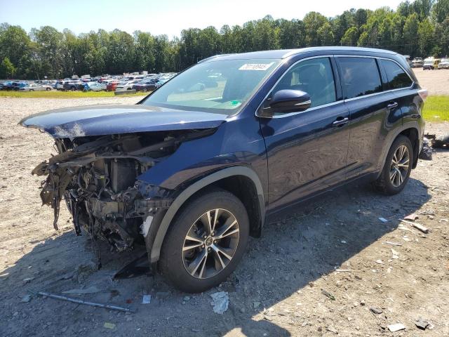 5TDJKRFH7GS291863 - 2016 TOYOTA HIGHLANDER XLE BLUE photo 1