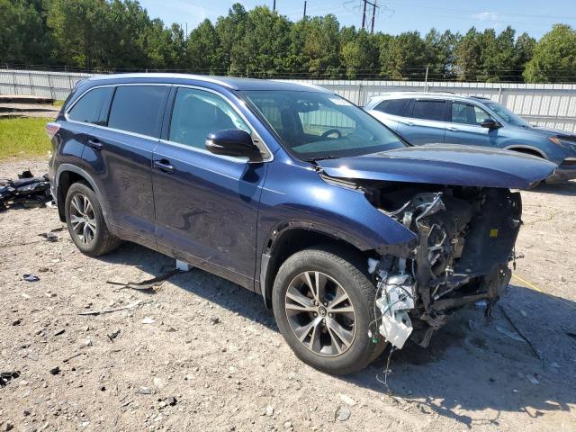 5TDJKRFH7GS291863 - 2016 TOYOTA HIGHLANDER XLE BLUE photo 4