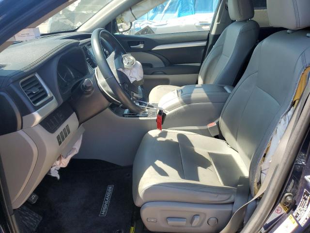 5TDJKRFH7GS291863 - 2016 TOYOTA HIGHLANDER XLE BLUE photo 7