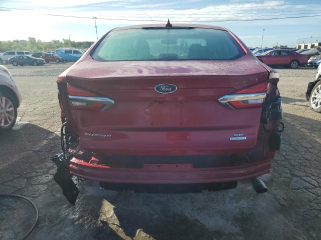 3FA6P0HD6LR124152 - 2020 FORD FUSION SE RED photo 6