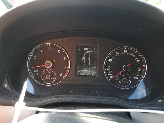 1VWBH7A38CC071482 - 2012 VOLKSWAGEN PASSAT SE BLUE photo 9