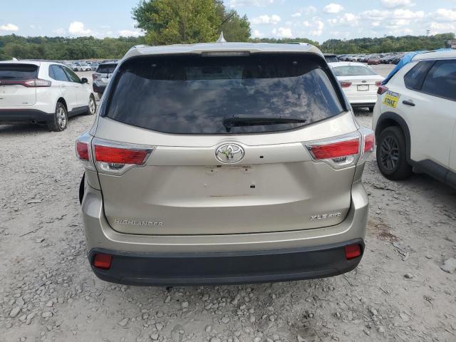 5TDJKRFH0FS162765 - 2015 TOYOTA HIGHLANDER XLE თაფლისფერი ფოტო 6