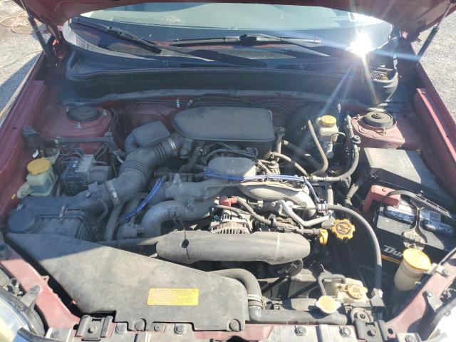 JF2SH6CC7AH905866 - 2010 SUBARU FORESTER 2.5X PREMIUM 勃艮第红 照片 12