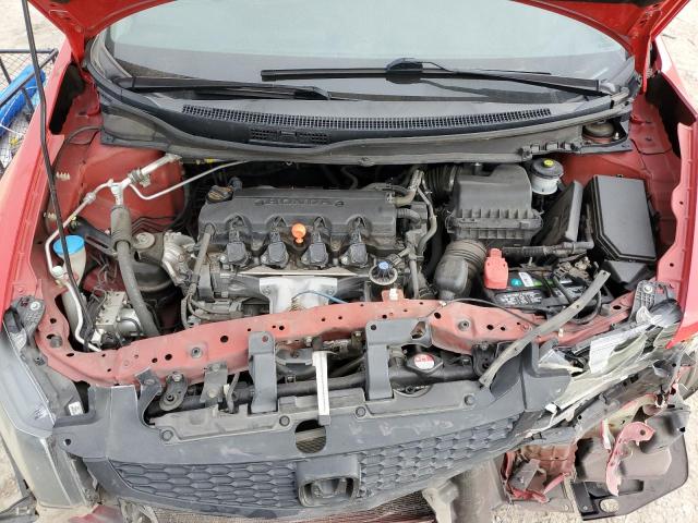 2HGFG3B59DH501956 - 2013 HONDA CIVIC LX RED photo 11