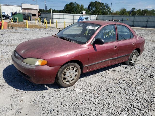 KMHJF24M1WU692584 - 1998 HYUNDAI ELANTRA MAROON photo 1