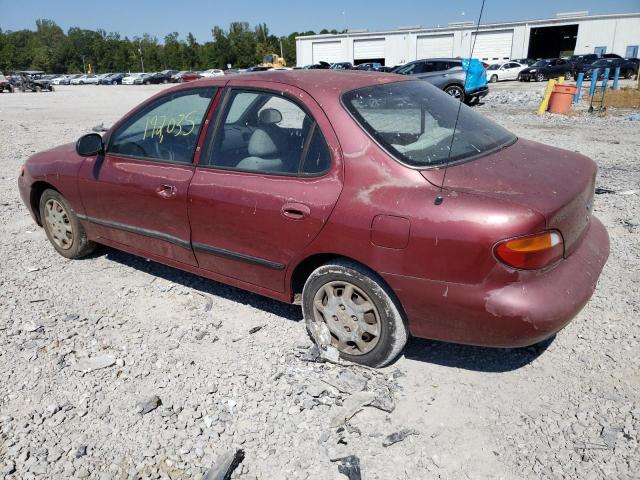 KMHJF24M1WU692584 - 1998 HYUNDAI ELANTRA MAROON photo 2